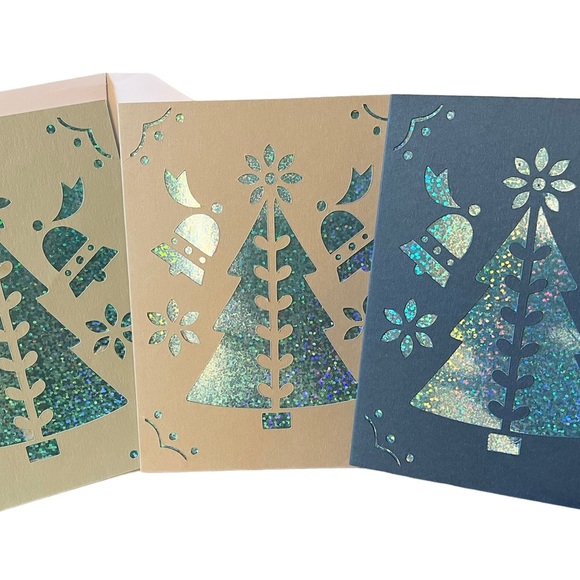 Handmade Other - Christmas Tree Greeting Cards - Handmade